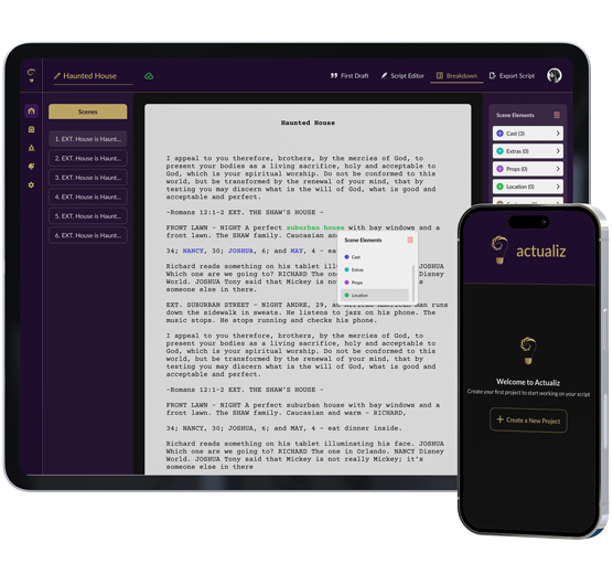 Projects Actualiz - AI Powered Script Writing